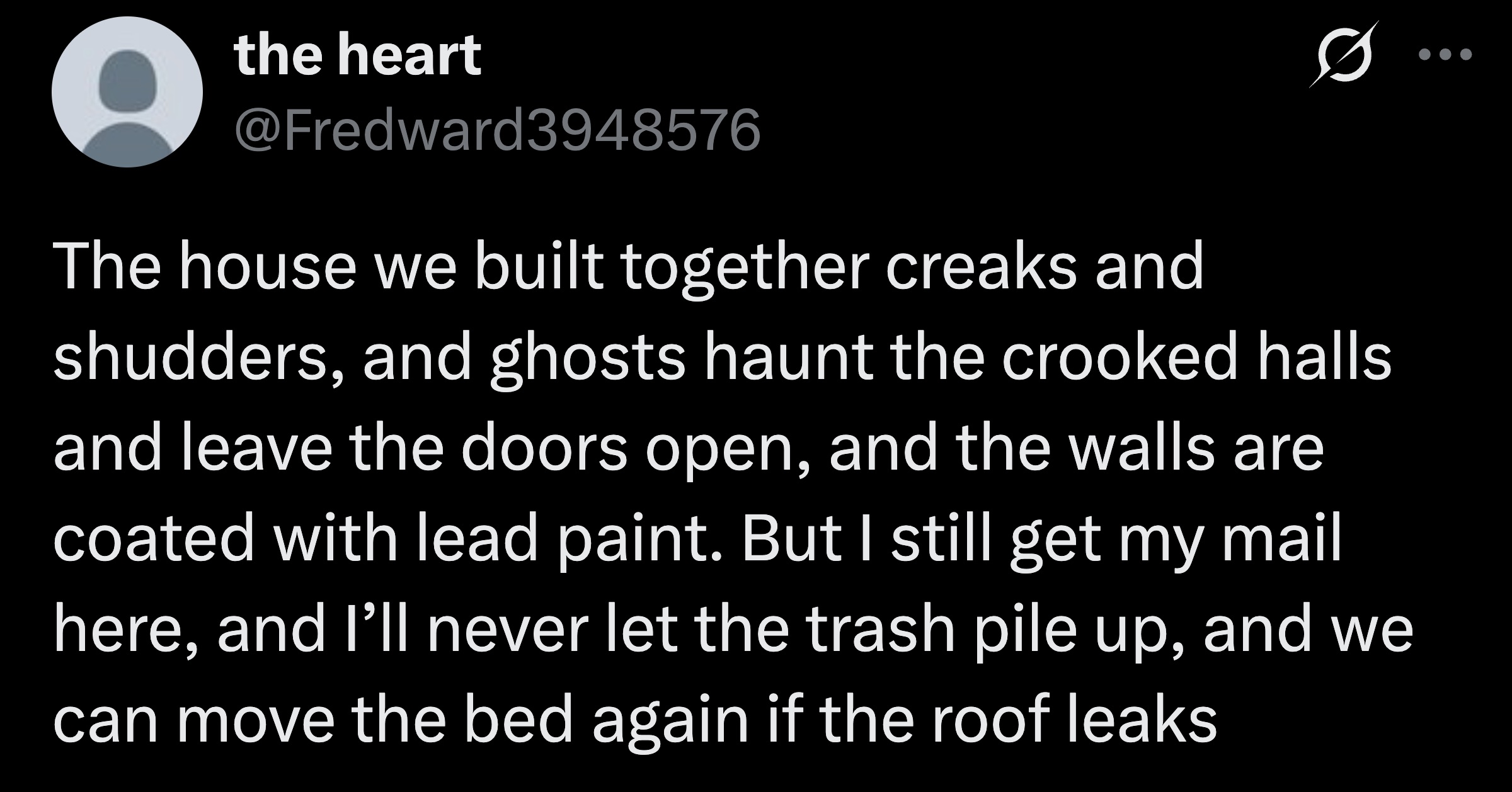 It's not perfect, but it's ours.